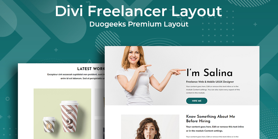 Divi Freelancer Layout