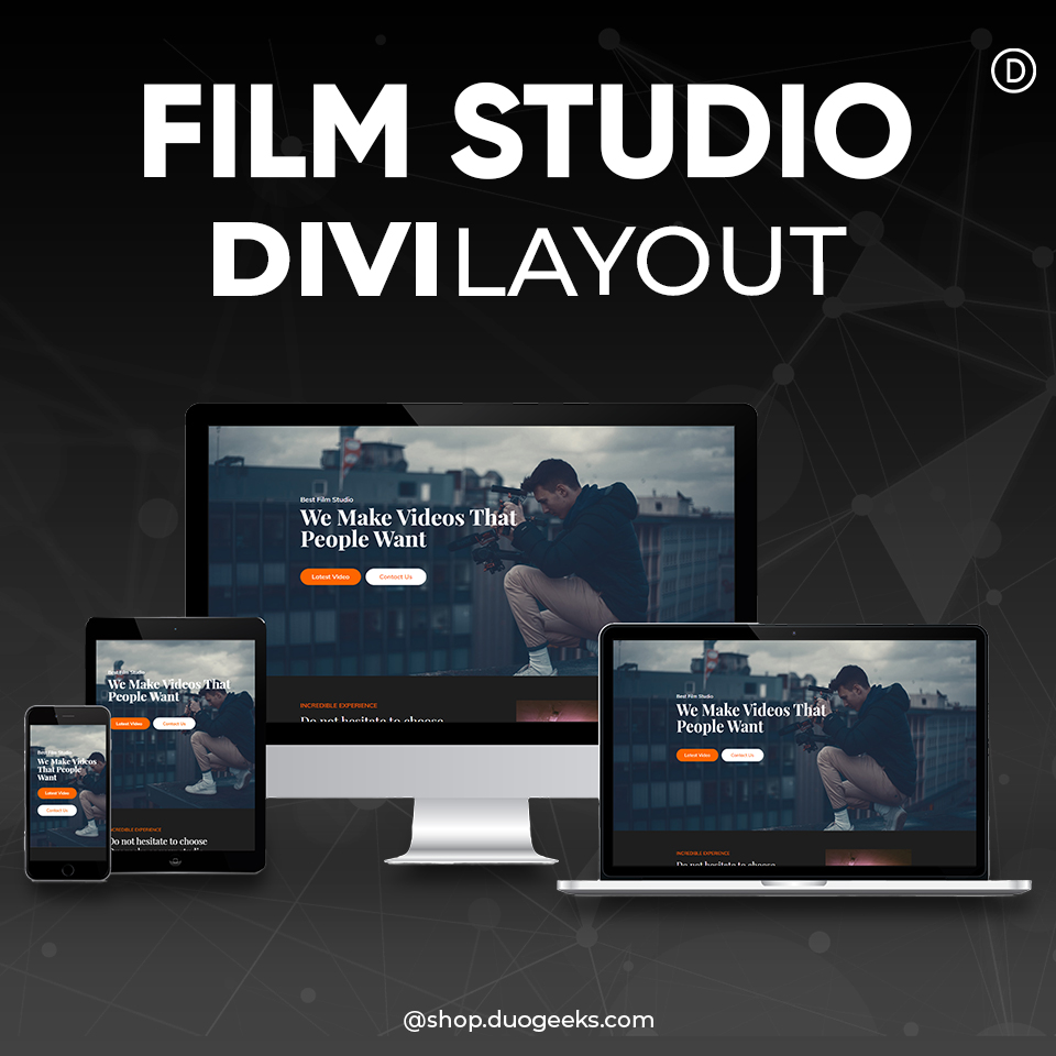 Divi Film Studio Layout
