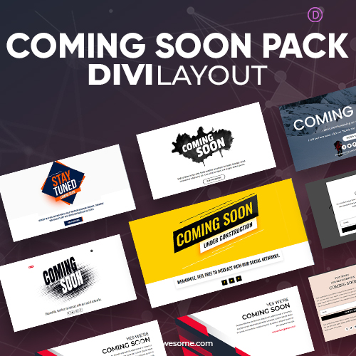 Divi Coming Soon Layout Pack