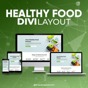 Divi Healthy Food Layout