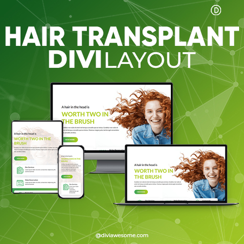 Divi Hair Transplant Layout