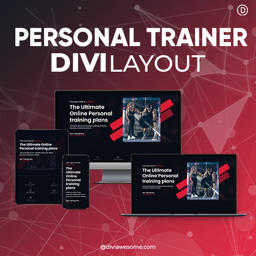 Divi Personal Trainer Layout