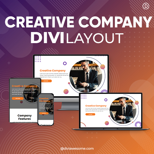 Divi Creative Company Layout