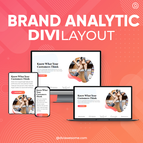 Divi Brand Analytic Layout