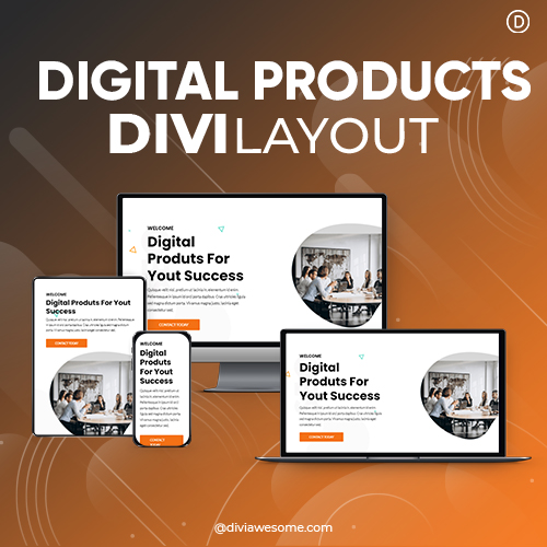 Divi Digital Products Layout