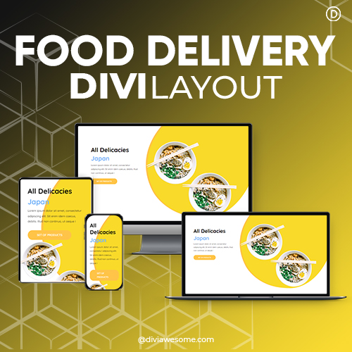 Divi Food Delivery Layout