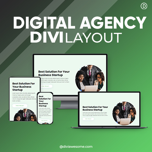 Divi Digital Agency Layout 4