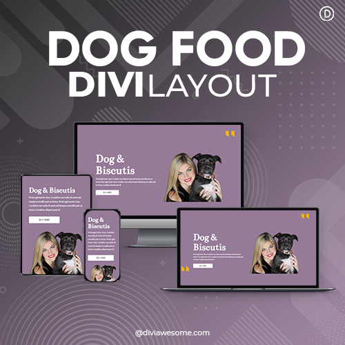 Divi Dog Food Layout