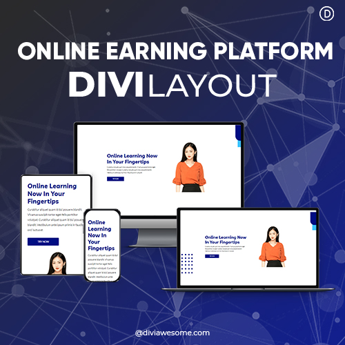 Divi Online Learning Platform Layout 2
