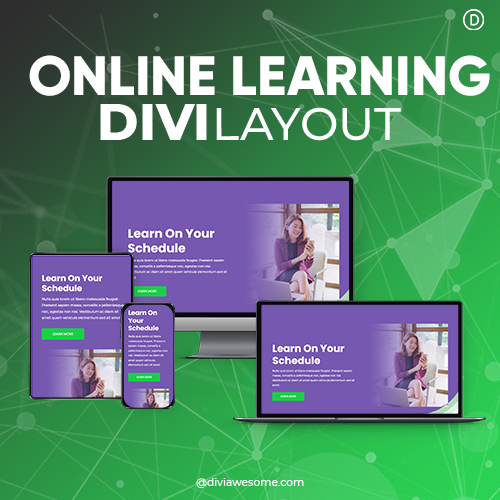 Divi Online Learning Platform Layout