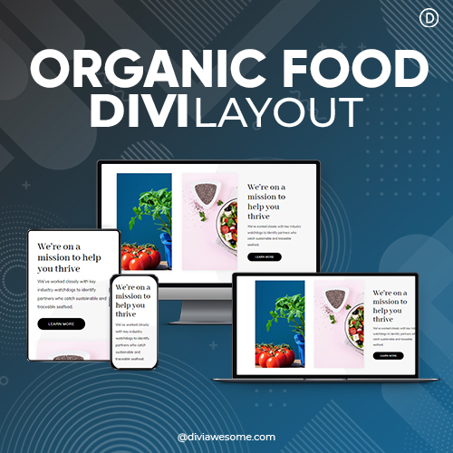 Divi Organic Food Layout 2