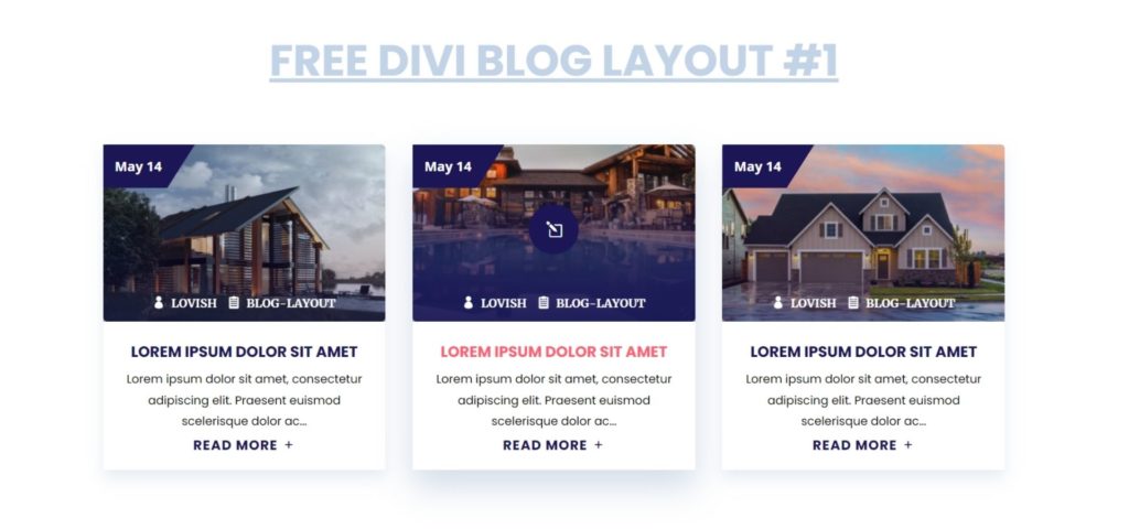 Free Divi Blog Layout
