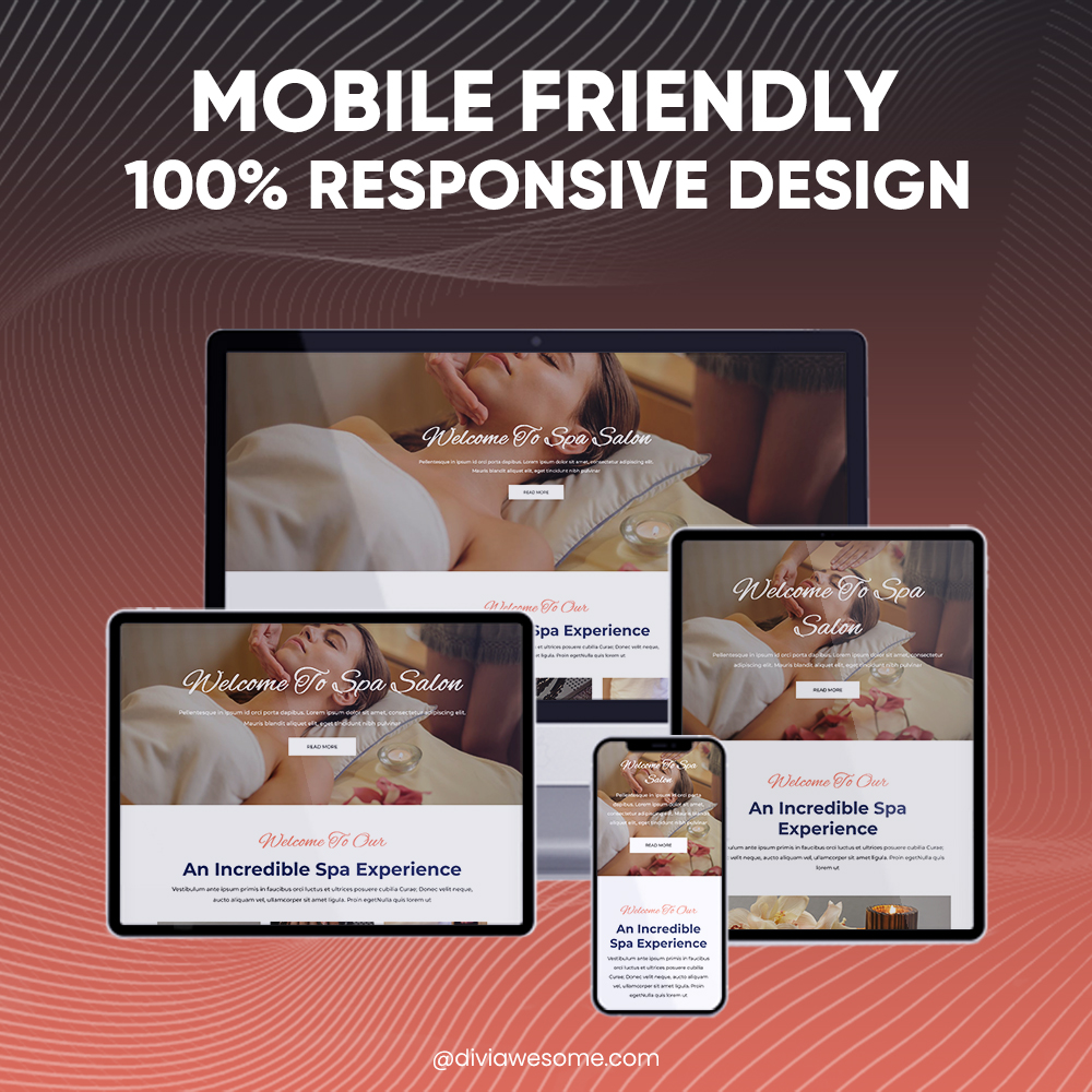 Divi Spa Layout 2 responsive
