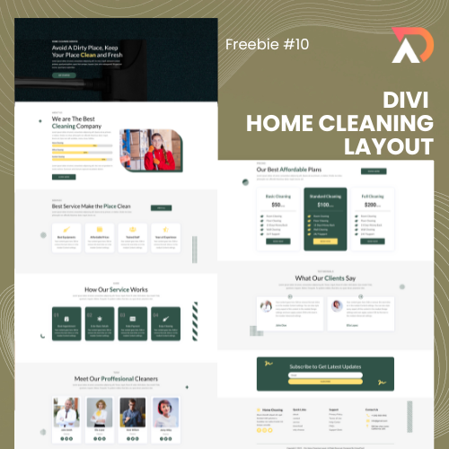 Divi Home Cleaning Layout