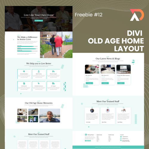 Divi Old Age Home Layout