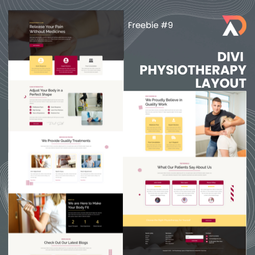 Divi Physiotherapy Layout