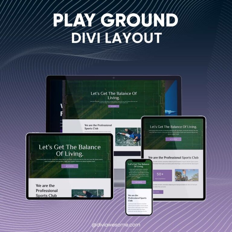 Divi Play Ground Layout