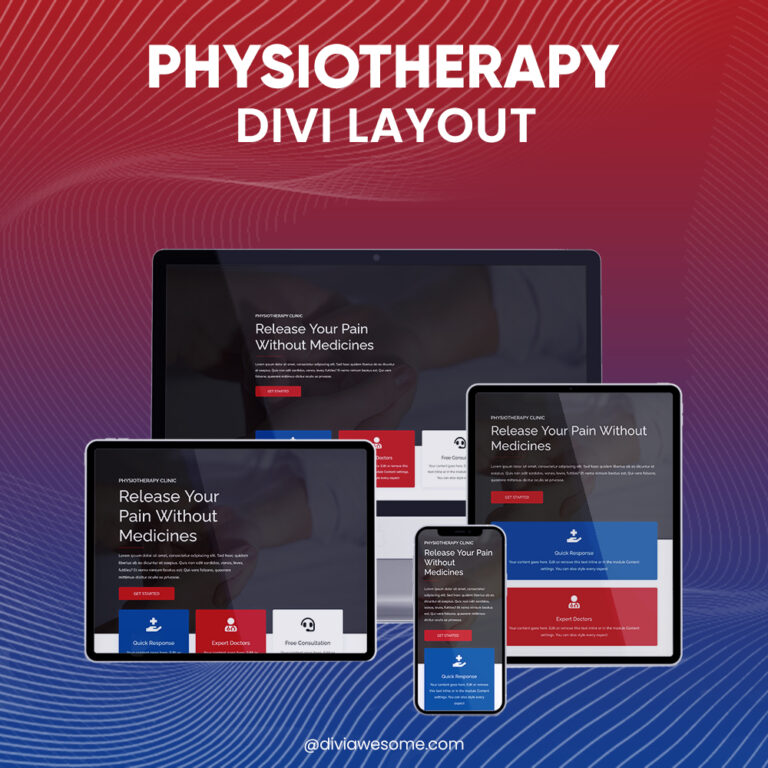 Divi Physiotherapy Layout